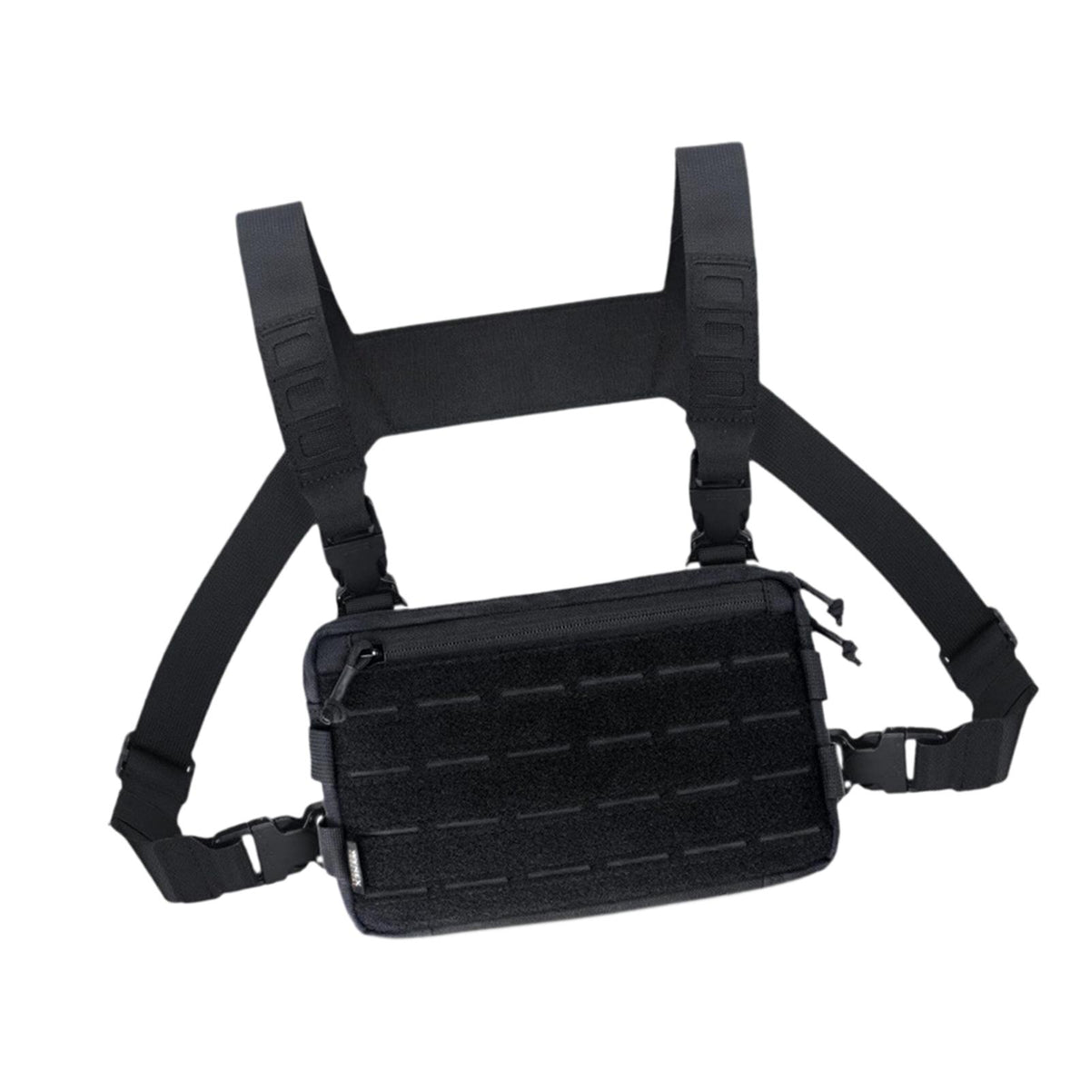 Maxbell Chest Pack Polyester Nylon Chest Rig Pouch for Hunting Rock Climbing Cycling Black