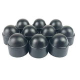 Set of 10 23mm Car Wheel Lug Nut Hexagonal Bolt Cover Cap Protector Black M10