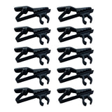Maxbell 15x10 Pieces Portable Microphone Lapel Tie Lavalier Mic Metal Clip Holder 8mm