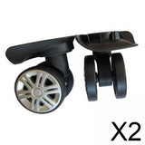 Maxbell 2x2Pcs 360 Swivel Luggage Replacement Wheels Suitcase Wheels for Trolleys Bags