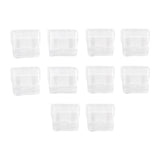 Maxbell 10Pcs Paper Clips Clear Binder Paper Clips File Clamp for Office Tags School