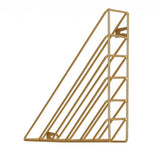 Maxbell Book Holder Metal Wire Desktop Magazine Rack Bookshelf for Office C Gold