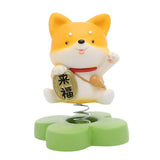 Maxbell 2pcs Shaking Head Doll Figurine Animal Model Craft Ornament Home Decoration