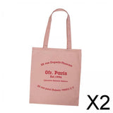 Maxbell 2xCanvas Bag Shoulder Purse Stylish Women Shoulder Bag for Work Summer Outdoor