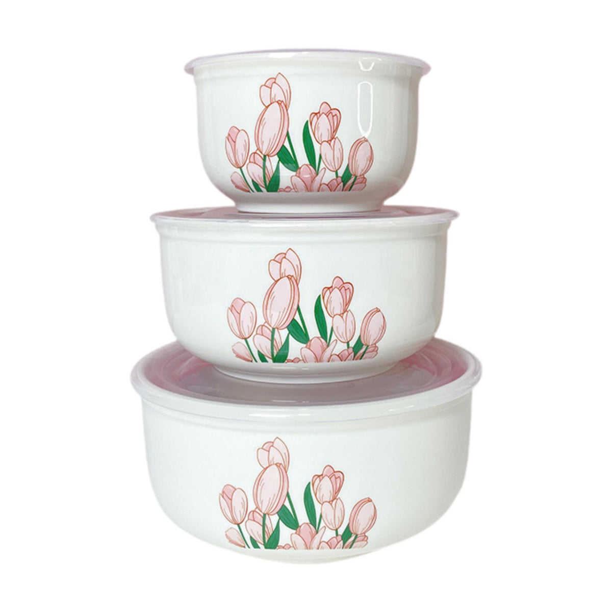 Maxbell 3x Mixing Bowl Set Multipurpose with Airtight Lids for Prepping Serving Food