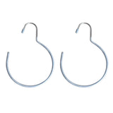 Maxbell 2pcs Tie Scarf Tie Clothes Storage Rack Silver