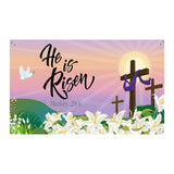 Maxbell Easter Backdrop Easter Decoration Hanging Banner for Wall Decor Garden Fence