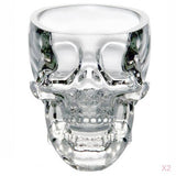 Maxbell 2x 73ml Crystal Skull Head Vodka Drinking Wine Glassware Cup for Home Bar Party