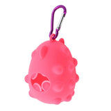 Pet Waste Bag Dispenser with Carabiner Storage Portable Dog Poop Bag Holder Pink - Aladdin Shoppers