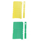 Maxbell 200pcs PVC Labels Nursery Tags Plant Pot Label Greenhouse Outdoor Yellow+Green
