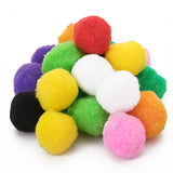 Maxbell 20x 4cm + 80x 2cm  Felt Pom poms Ball Craft DIY snow balls Assorted Colors