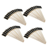 Maxbell 40 Pieces Mini Wooden Blackboard Chalkboard Tags Garden Wedding Use