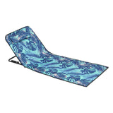 Maxbell Folding Beach Chair with Adjustable Backrest Padded Foldable Chair Beach Mat Maple Leaves