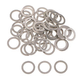 Maxbell 2x50Pcs M14 Aluminum Alloy Oil Drain Plug Crush Washers Gaskets for Hyundai