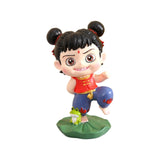 Maxbell Cute Nezha Action Figures Action Anime Model for Kids Adults Boys Girls Gift D