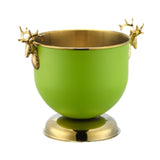 Maxbell Ice Bucket Wine Bucket Reusable Large Capacity Practical for Club Home Party light green