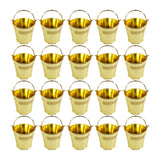 Maxbell 20Pcs Small Candy Buckets Party Supplies Birthday Decor Modern Snack Buckets Gold