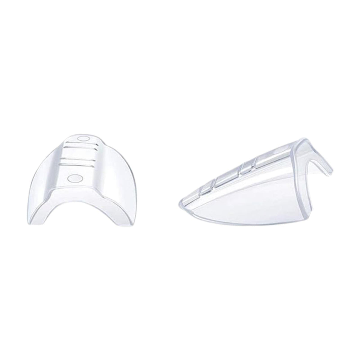 1 Pair Eyewear Protect Flexible Glasses Side Covers for Indoor Outdoor Work clear