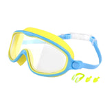 Maxbell Kids Swim Goggles No Leaking Adjustable for Snorkeling Indoor Boys and Girls Yellow and Blue