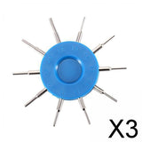 Maxbell 3xHigh Accuracy Glasses Hole Measuring Tool Eyeglass Repair Tool 10 Size