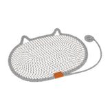 Cat Scratching Pad Rug Couch Claw Home Toy Indoor Cats Cat Scratcher Mat Toy Gray 50x35cm