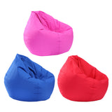 Maxbell Waterproof Stuffed Animal Storage Bean Bag Cover Red & Blue & Hot Pink