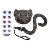 Maxbell Faux Leopard Mask and Tail Cosplay Costume for Stage Show Soft Bendable Tail Style F