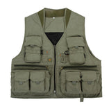Maxbell Multi Pocket Outdoor Photography Hunting Fishing Vest Jacket L Pea Green - Aladdin Shoppers
