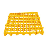 Maxbell Modular Interlocking Floor Tile Splicing 40x40x4 cm Square Holes Floor Grill Yellow