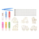 Maxbell DIY Crystal Paint Arts and Craft Kits Crystal Art Paint Set for Adults Gifts Engineering vehicle