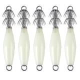 Maxbell 5pcs Sea Fishing Squid Hooks Octopus Hook Saltwater Fishing Lure Hard Bait 9cm/16g - Aladdin Shoppers
