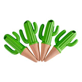 4 Pieces Plant Watering Spikes Cute Flowerpot Decor for Office Vacation Home
