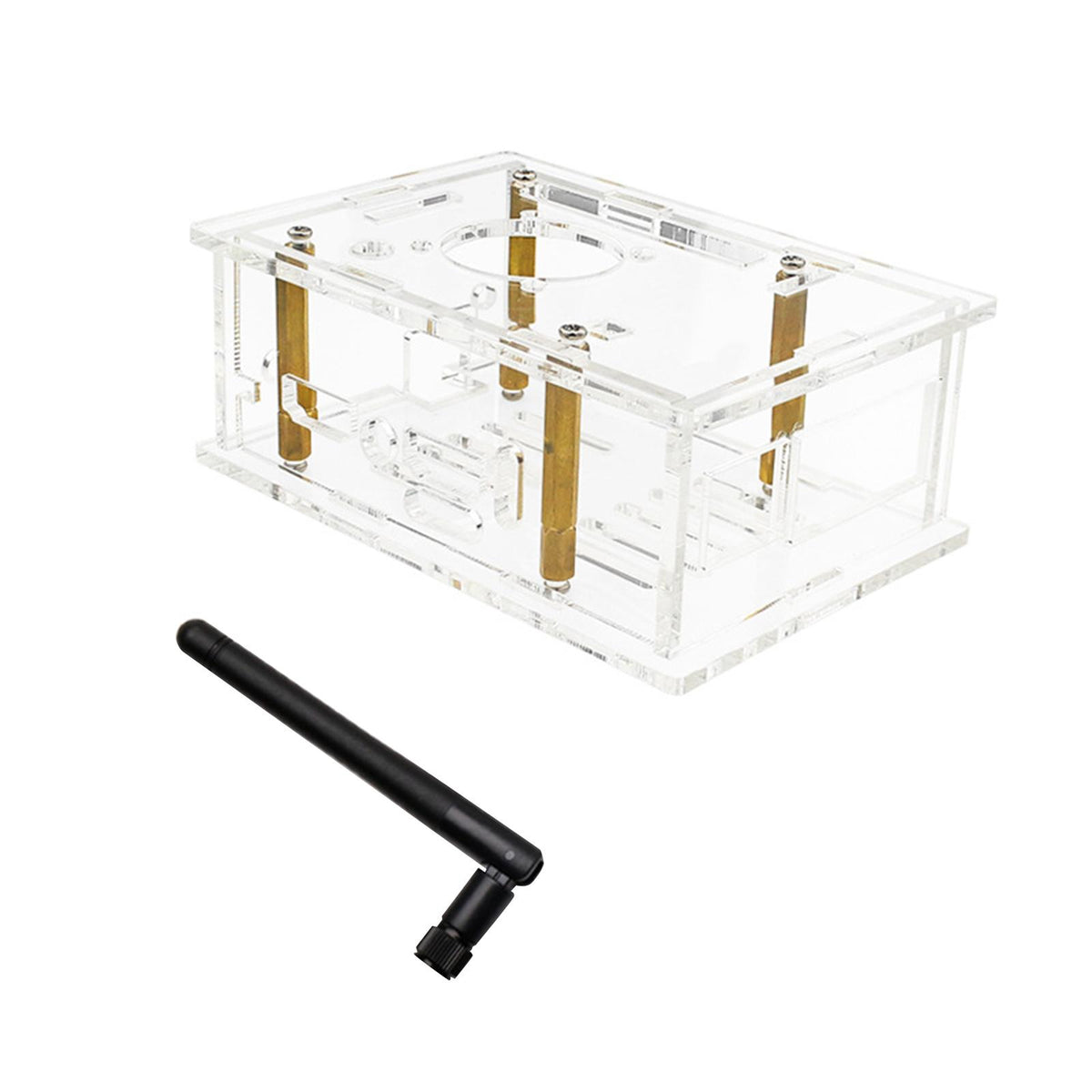 Maxbell Clear Acrylic Case for 5 Pro Development Board Protective Shell with Antenna without fan