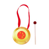 Maxbell Kids Small Gong Kids Gong Lion Dance Gong for Home Party Holiday Celebration 12cm