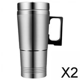 Maxbell 2x300ml Travel Kettle Cigarette Plug Portable for Milk Water Caravan 12V