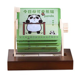 Maxbell Mechanical Desk Calendar Ornament 2025 New for Countertop Home Birthday Gift panda