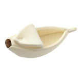Banana Cats Bed House Lovely Pet Supplies Warm for Kittens Dogs Bed Beige - Aladdin Shoppers