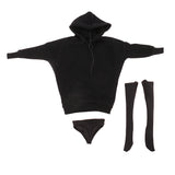 Maxbell 1/6 Female Hoodie Sweatshirt+Stockings+Sneaker for 12'' Phicen Action Figure
