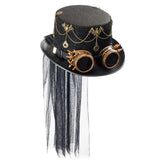 Maxbell Steampunk Top Hat for Adults Gothic Fedora for Theme Party Role Play