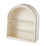 Maxbell Wall Mounted Figure Display Case Cabinet Countertop Waterproof Organizer Box White
