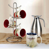 Maxbell Stainless Steel Cup Tea Coffee Mug Rack Holder Stand Kitchen - Aladdin Shoppers