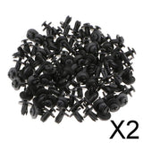 Maxbell 2x100Pcs Plastic Rivets Car Bumper Fender Clips Door Panel Screws 6mm Hole Dia