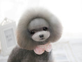 Maxbell Maxbell Cute Pet Dog Puppy Cat Pendant Necklace Detachable Petal Beads Collar Pink
