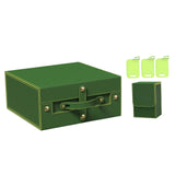 Maxbell Slab Card Holder Organizer Sturdy Trading Card Box for Bgs Baseball Card green yellow