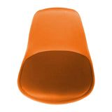 Maxbell Stool Seat Replacement Modern Chair Seat Surface for Dining Room Orange