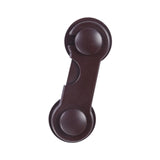 Child Safety Lock Kids Safety Cabinet Door Lock for Pet Door Cupboard Drawer Brown