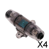 Maxbell 4xCar Audio 30A -100A Mini Blade Fuse Holder Block 4/6/8/10 Gauge Fuse Holder