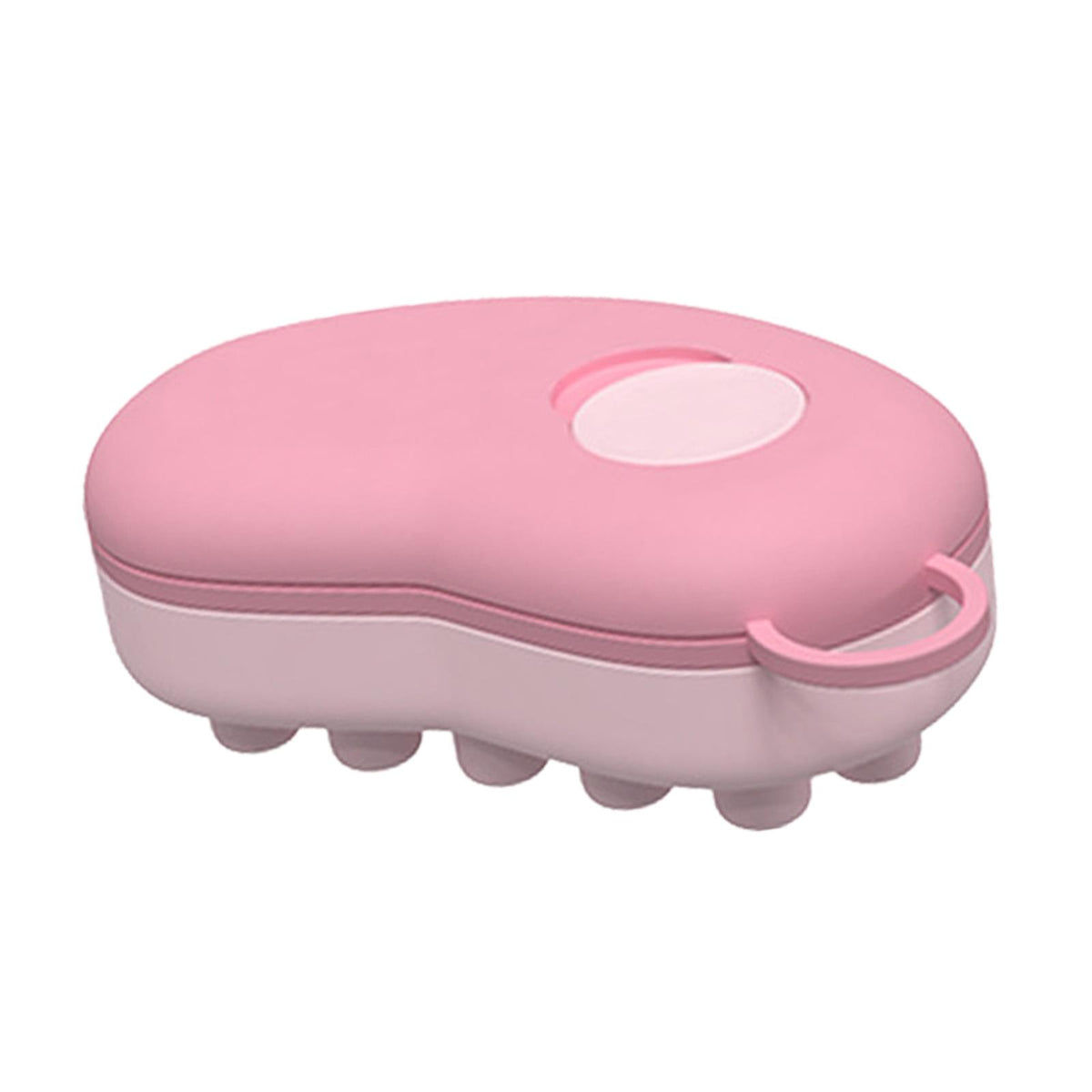 Maxbell Head Scalp Comb for Men Women Silicone Bristles Head Scrubber Pink