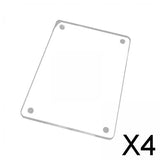 Maxbell 4xLabel Holders name Card Flat Mini Label Shelf for Wedding Hotel Hotels 5.5cmx8.2cm