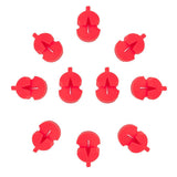 10pcs Red Violin Rubber Mute Silencer for String Instrument Parts - Aladdin Shoppers